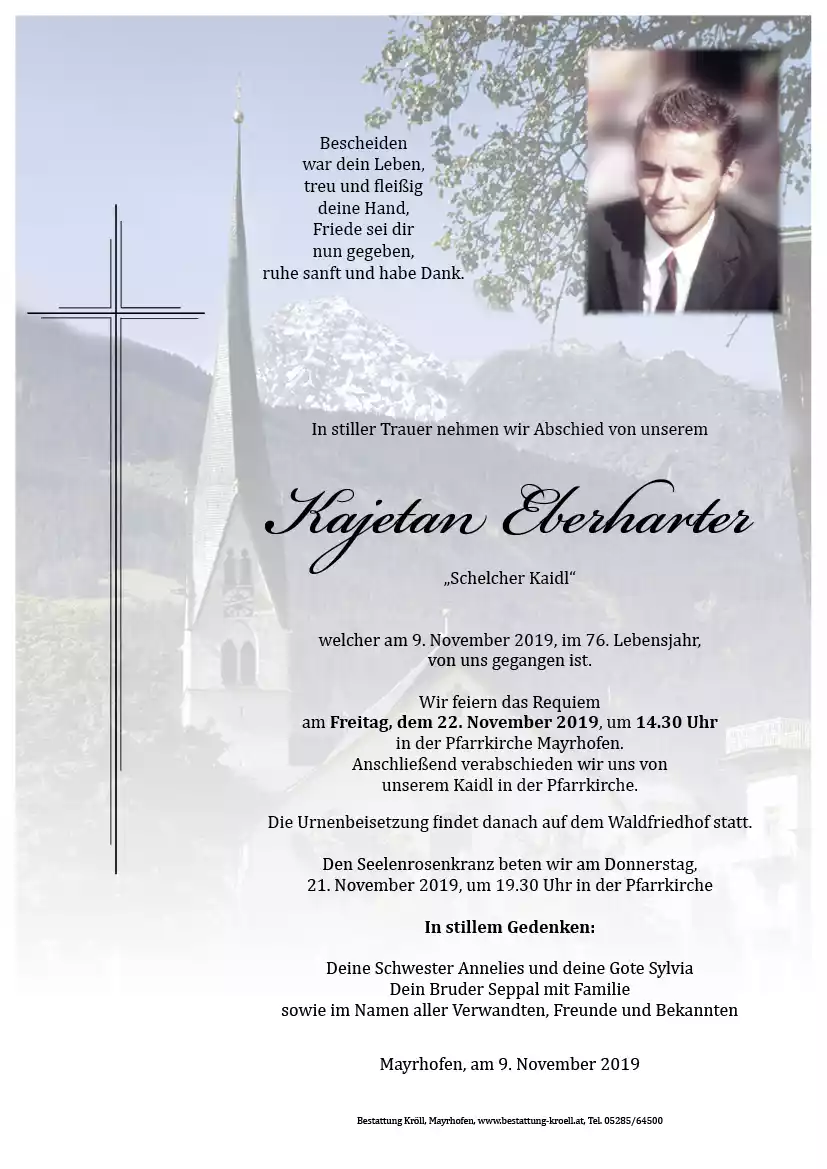 Parte von Kajetan Eberharter